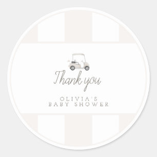 Neutral golf cart gift sticker