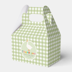 Neutral Green Silly Goose Baby Shower Favour Box