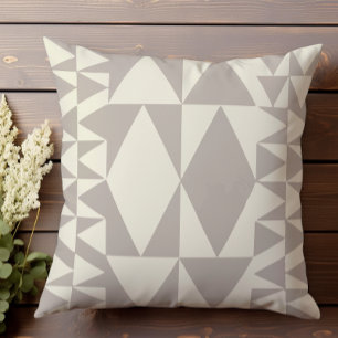 Neutral Halftone geometric pattern III Cushion