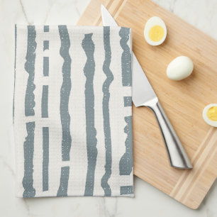 Neutral harmony simple stripes summertime collecti tea towel