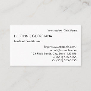 Neutral Health Care Professional Business Card