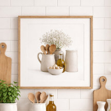 Neutral Kitchen Farmhouse Art Frame Ready