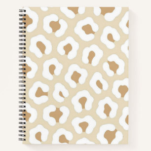 Neutral Leopard Print  Notebook