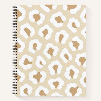 Neutral Leopard Print Notebook