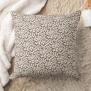 Neutral Leopard Spot Seamless Pattern Cushion