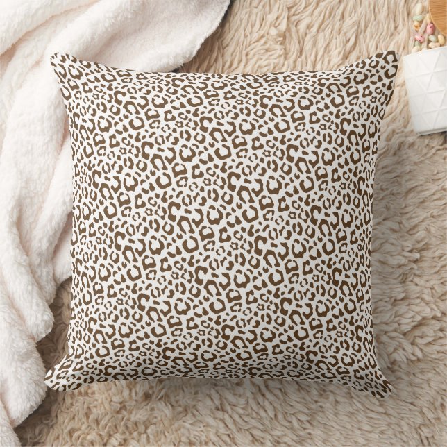 Neutral Leopard Spot Seamless Pattern Cushion (Blanket)
