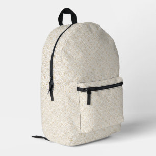 Neutral Luxury Geometric Pattern Backpack