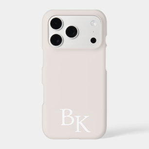 Neutral Minimal Personalised Initial Monogram