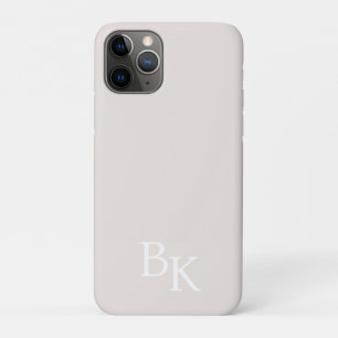 Neutral  Minimal Personalised Initial Monogram Case-Mate iPhone Case