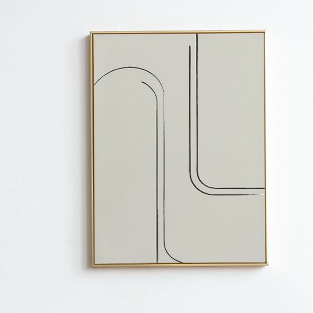 Neutral Minimalist Line Art | Abstract Wall Print (Creator Uploaded)