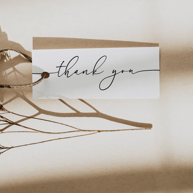 Neutral Modern Black Business Thank You Card (Creator Uploaded)