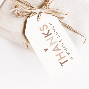 Neutral Modern Gender Neutral Thank You Favour Gift Tags