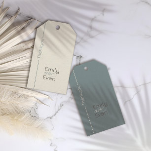 Neutral Modern Minimalist Wedding Gift Tags