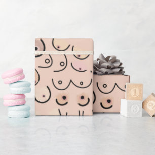 Neutral modern scandi wrapping paper