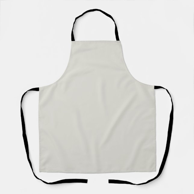 Neutral Off White Solid Colour Gilded Linen 6002-1 Apron (Front)