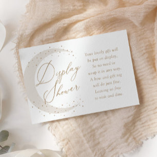 Neutral Over the Moon Baby Display Shower Enclosure Card