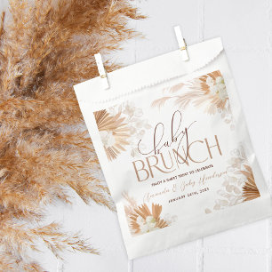 Neutral Pampas Baby Brunch Baby Shower Favour Bags