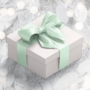 Neutral Pastel Green #D1ECD5 Satin Ribbon