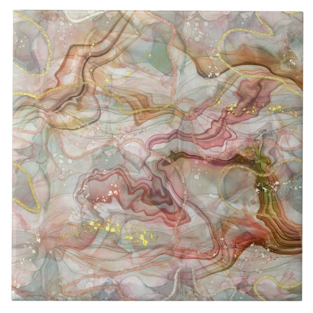 Neutral pattern home decor tile (Front)