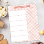 Neutral Plaid Family Meal Planner & Shopping List  Notepad<br><div class="desc">Stay organised and stylish with this Neutral Plaid Family Meal Planner and Shopping List Notepad. Featuring a chic plaid design in neutral tones, this notepad helps streamline your weekly meal planning and grocery shopping. With designated sections for meals and a convenient shopping list, it’s perfect for busy families looking to...</div>