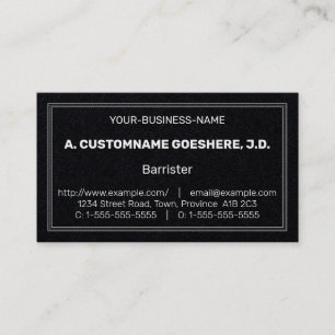 Neutral, Plain, Law Professional Business Card