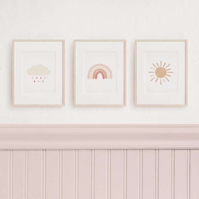 Neutral Rainbow Cloud Sun Girl Nursery Decor (Creator Uploaded)