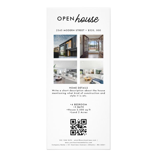 Neutral Realtor Rack Card (Front)