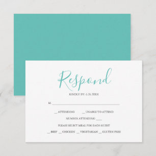 Neutral Reply RSVP Cards