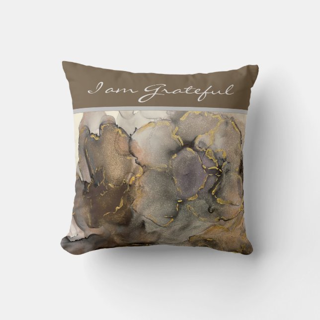 Neutral Response Throw Pillow (Front)