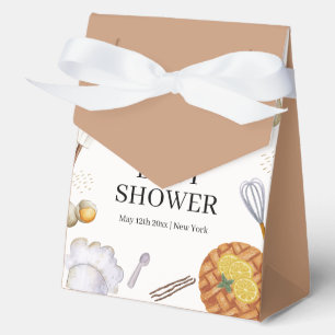 Neutral Rustic Cutie Baking Pie Baby Shower Favour Box