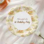 Neutral Safari Wild One Floral First Birthday Paper Plate<br><div class="desc">A soft and charming safari-themed design featuring gentle watercolor animals surrounded by delicate wildflowers and botanical greenery. Sweet lions, giraffes, elephants, and zebras create a whimsical storybook scene in warm neutral tones of beige, cream, and soft sage. The elegant arch layout and botanical details give this design a timeless and...</div>