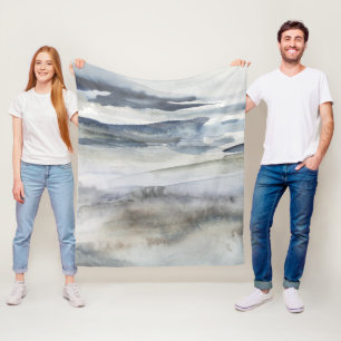 Neutral Salt Spray Fleece Blanket