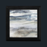 Neutral Salt Spray Gift Box<br><div class="desc">Neutral Salt Spray I by Victoria Borges. Blues and greys come together in a watercolor-like style to create picturesque rolling hills.</div>