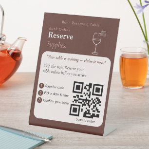 Neutral Scan to Book QR Code Sign Appointments