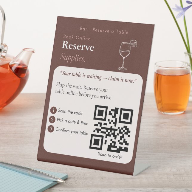 Neutral Scan to Book QR Code Sign | Appointments (In SItu)