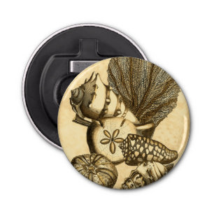 Neutral Shells and Coral Collection Bottle Opener