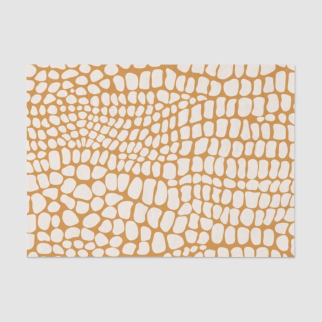 Neutral Snake Skin Print Decoupage Tissue Paper (Front)
