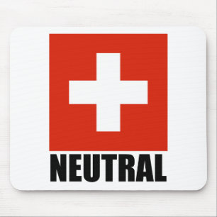 NEUTRAL (Swiss Flag) Mousepad