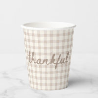 Neutral Tan Gingham