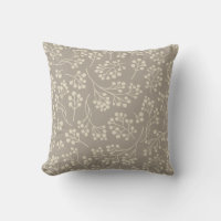 Neutral Taupe Brown Cream Rustic Botanical