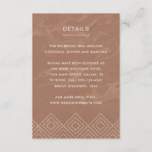 Neutral Terracotta Clay Marble Enclosure Card