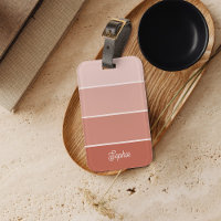 Neutral Terracotta | Ombre Stripes with Script