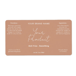 Neutral Terracotta Simple Modern Script Product