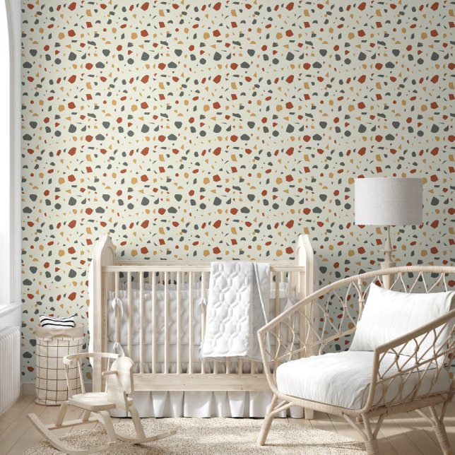 Neutral Terrazzo Style Wallpaper (Kids)