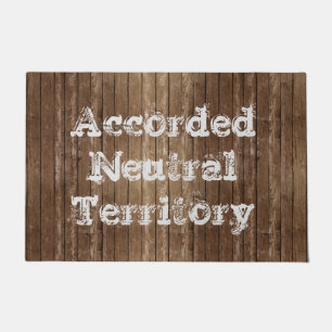Neutral Territory Custom Doormat Select Text