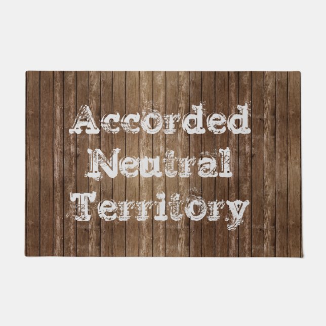 Neutral Territory Custom Doormat Select Text (Front)