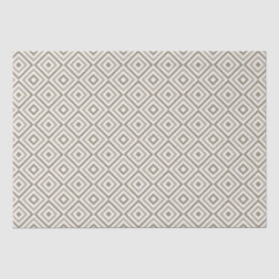 Neutral Tone Geometric Tissue Paper