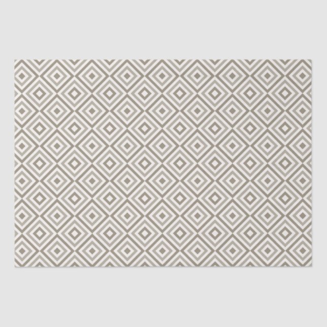 Neutral Tone Geometric Tissue Paper (Front)