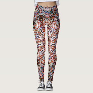 Neutral Tones Mandala Motif Leggings