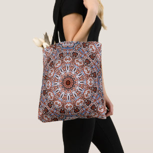 Neutral Tones Mandala Motif Tote Bag